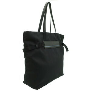 Prada featuring leather trim Nylon tote bag Black Tessuto